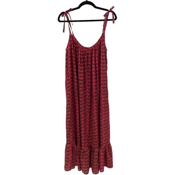 Emerson Fry India Sundress In Pink Yarrow Cheetah Size Medium / Large - Picture 4 of 13
